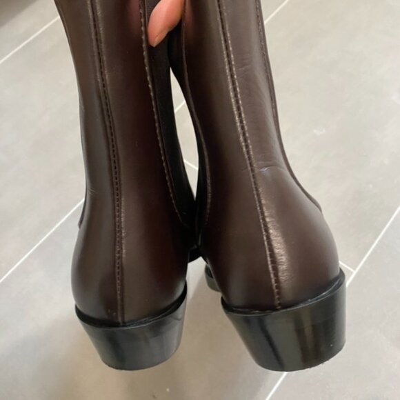 Massimo Dutti Moc toe heeled ankle boots - Picture 7 of 10